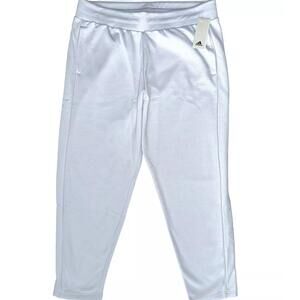 ADIDAS Womens Active Fleece Sweatpants Joggers Tapered Leg Gray Size XXL. AQ T9